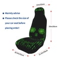 thumbnail image 4 of Xecao Numbers Skull Print Car Seat Cover in That Fits Most Cars, Vans, SUVs, and Trucks., 4 of 7