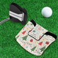 thumbnail image 5 of Haosy Marry Christmas Tree Gift Golf Mallet Putter Cover Strong Magnetic Leather Golf Club Headcover Closure, 5 of 7