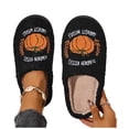 thumbnail image 5 of Fengactive Womens Closed Toe Clog Slippers Pumpkin Embroidery Plush Fleece Lining Warm Comfortable Fall Harvest Slippers, 5 of 7