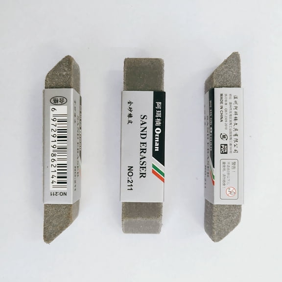 Clearance Under $1, Rubber Eraser for Ink and Pencil Abrasive Texture for Heavy-Duty Erasing #BW (1Pc)