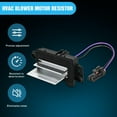 thumbnail image 4 of Nilight AC Blower Motor Resistor Blower Control Module Fit for Chevy Silverado 1500, GMC Envoy, Cadillac Escalade 2003 2004 2005 2006 2007 Replace 15-80567 89018778 52495874 4P1516, 4 of 7