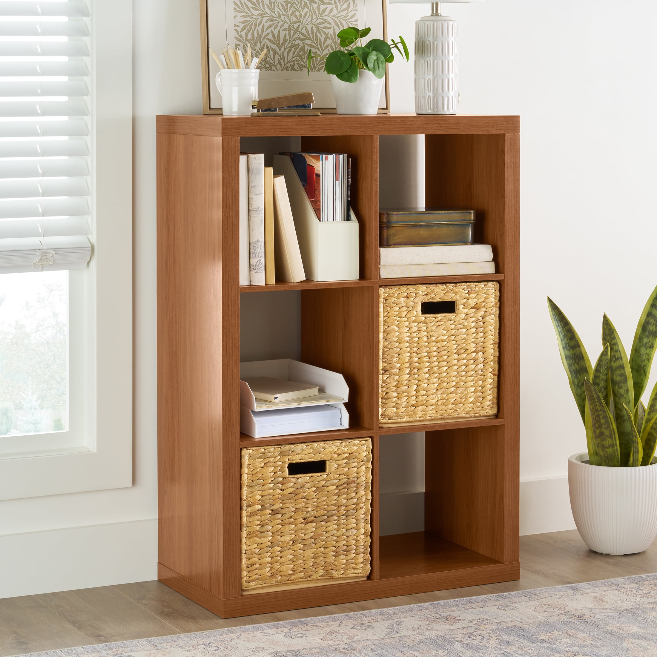 Better Homes & Gardens 6 Cube Storage Organizer, Acorn