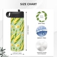 thumbnail image 4 of Disketp Fresh Sweet Corn 18oz Sports Insulated Kettle With Straw Insulated Water Bottle For Running Hiking Cycling Climbing Man'S Womens Sports Water Bottle, 4 of 8