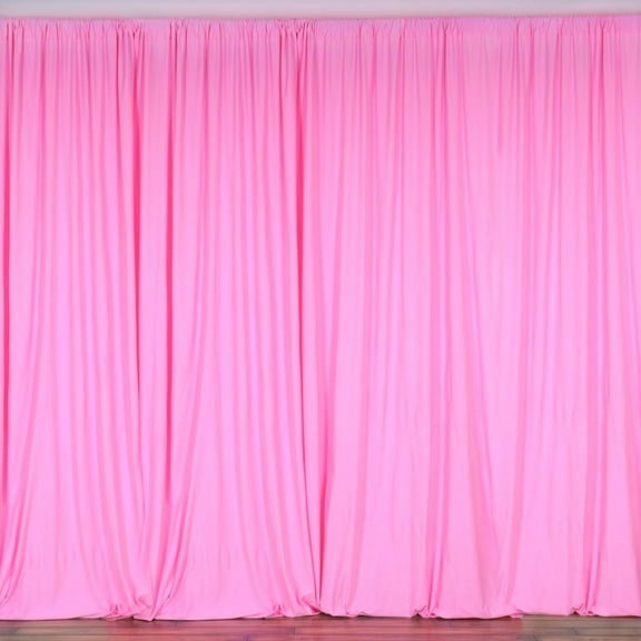 New Creations Fabric & Foam Inc, Polyester Poplin Backdrop Drape Curtain Panel, Hot Pink