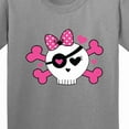 thumbnail image 4 of Inktastic Girl Pirate Skull Valentine Youth T-Shirt, 4 of 5