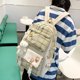 thumbnail image 5 of Conjunto Combinado Mochila Informal A Cuadros 5 Uds. Insignia Mochilas Escolares Lona (caqui), 5 of 9