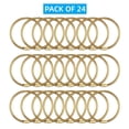 thumbnail image 2 of WSBArt 24Pcs Shower Curtain Rings, Rustproof Decorative Shower Curtain Hooks for Bathroom Shower Rod, Metal Round Shower Rings Hooks for Curtain, Loose Leaf Rings, Gold, 2 of 7