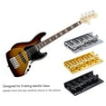 thumbnail image 4 of AMERTEER 5-saddle  Set for 5 String Electric Bass Guitar Part Replacement Black, 4 of 7