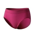 thumbnail image 4 of Swuxness Women's Mid Waist Breathable Underwear, Women's Panties, Women Mid Rise Solid Color Elastic Waist Comfortable Soft Breathable Panties for Everyday Wear Hot Pink, M, 4 of 4