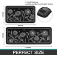 thumbnail image 3 of Set of 2s Black Sunflower Kitchen Decor Rug Set, Washable Waterproof Non-Slip Kitchen Mats and Kitchen Sink Runner Rug, Indoor Farmhouse Style Decoration 17"x47"+17"x30", 3 of 6