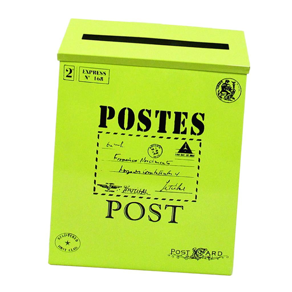 Outside Letterbox Letter Post Mail Box Magazines Newspaper Box - Green