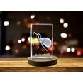 thumbnail image 1 of 3D Engraved Crystal Black Widow Spider Figurine - Handcrafted Decor Piece, 1 of 5