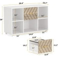 thumbnail image 7 of 2 Drawer Wood File Cabinet Letter Size, Large Mobile Lateral Filing Cabinet Printer Stand with Storage Shelves and Wheels for Home Office, 7 of 7