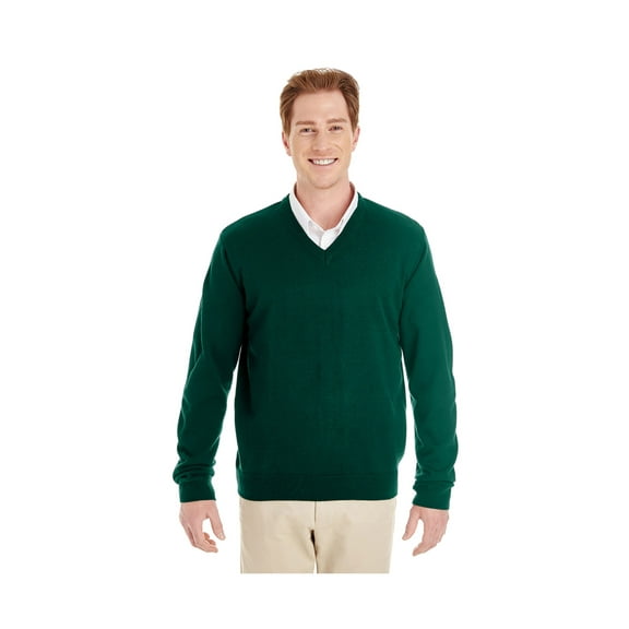 Harriton Men'S Pilbloc V-Neck Sweater Vest, M420 ,HUNTER, 5XL