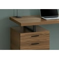 thumbnail image 2 of Monarch Specialties Computer Desk, Home Office, Laptop, Left, Right Set-up, Storage Drawers, 48"l, Work, Metal, Laminate, Walnut, Black, Contemporary, Modern, 2 of 4
