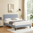 thumbnail image 5 of VECELO Full Size Platform Bed Frame with Adjustable Upholstered Headboard, Strong Wood Slat Support, No Box Spring Needed, Easy Assembly, 5 of 6