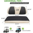 thumbnail image 6 of 10L0L Golf Cart Seat Cover Set Fit Club Car Precedent & Yamaha Front / Rear Seat Cover Polyester Black Beige - L, 6 of 7