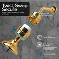 thumbnail image 6 of SparkPod 23-Stage Filtered Shower Head, 3 Modes, Fixed Mount, High-Pressure Shower Head (Gold), 6 of 8