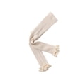 thumbnail image 1 of Toddler Baby Girls Leggings Lace Trim Tights Ruffle Ribbed Knit Stocking Infant Fall Winter Warm Bottom Pants 0-8 Years Beige, 1 of 4
