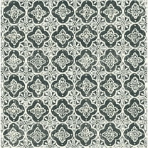 Brewster Seville Black Geometric Tile Unpasted Non Woven Wallpaper, 20.5-in by 33-ft, 56.4 sq. ft.