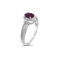 thumbnail image 2 of 3/4 Carat T.G.W. Ruby And White Diamond Accent Sterling Silver Ring, 2 of 4