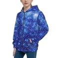 thumbnail image 2 of Sikiie Blurred Star Snow Christmas Zip Up Hoodie Teenage, hoodies for Teenage, Zipper Sweatshirt Jacket for Daily, Traveling-Medium, 2 of 6