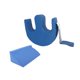 thumbnail image 5 of Dispositivo de giro para pacientes, de piel sintética, resistente al agua, para enfermería, almohada de giro. Azul con cuña, 5 of 9