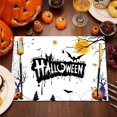 thumbnail image 4 of 4pcs Halloween Placemats Trick Or Treat for Halloween Birthday Decoration Witches Pumpkin Bat Ghost Party Supplies, 4 of 7