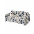 thumbnail image 2 of Blue Gray Spring Floral Couch Cover Sofa Covers 3 Cushion Sectional Couch, Vintage Botanical Washable Sofa Covers Slipcover Sectional Sofa Cover, Furniture Protector 71"x150", 2 of 9
