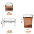 thumbnail image 2 of Airtight Food Storage Container Set Clear Plastic Canisters For Cereal, Flour with Easy Lock Lids, for Kitchen Pantry Organization and Storage - style3, 2 of 5