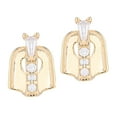 thumbnail image 4 of Milaget 18k Gold Single Tooth Top Bottom Teeth Single Hip Hop - Gold 4 Crystal, 4 of 7