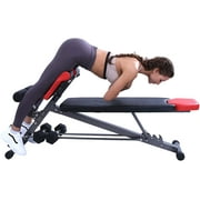 Finer Form Multi-Functional Bench for Full All-in-One Body Workout - Hyper Back Extension, Roman Chair, Adjustable Ab Sit up Bench, Decline Bench, Flat Bench