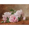 thumbnail image 2 of Alexandre Gamba De Preydour 18x14 Gold Ornate Wood Frame and Double Matted Museum Art Print Titled - Peonies (1889), 2 of 4