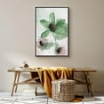 thumbnail image 3 of wall26 Framed Canvas Wall Art Large Green and Pink Flowers Floral Plants Watercolor Abstract Contemporary Expressive for Living Room, Bedroom, Office - 24x36 inches, 3 of 4