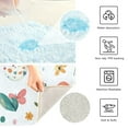 thumbnail image 3 of Yayeee Bath Rug for Bathroom Floor Non Slip Rectangle Fluffy Soft Absorbent Mat, 16"x24", Red Easter Eggs, 3 of 7