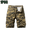 Yellow Camo, variant on Men 97% Cotton Camouflage Cargo Shorts Multi Pocket Loose Fit Casual Outdoor Work Military Short Pants