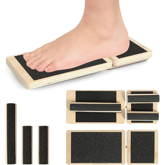 Balance board balance trainer foot trainer wooden wobble board balance board for ankle stretch posture correction