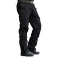 thumbnail image 1 of Pantalones de trabajo CRYSULLY para hombre Cargos Tactical Cotton Black 38, 1 of 6