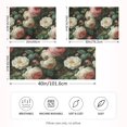thumbnail image 2 of Yayeee Pillowcase King Size Set of 2 Satin Wrinkle Resistant Envelope Pillow Case, White and Pink Roses, 2 of 8
