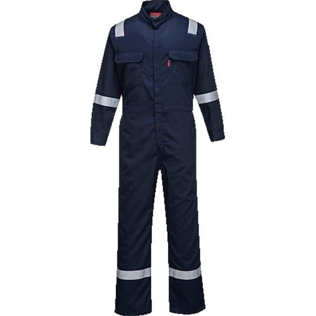 JCB Boilersuit Coverall Mens Overall Black Navy Action back Hi Visibility Piping 