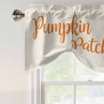thumbnail image 5 of Tie Up Valances for Windows, Fall Pumpkins Adjustable Valance Curtains Window Treatment for Living Room, Thanksgiving Vintage Country Harvest Leaf Rod Pocket Kitchen Curtains & Drapes 42x18 Inch, 5 of 9