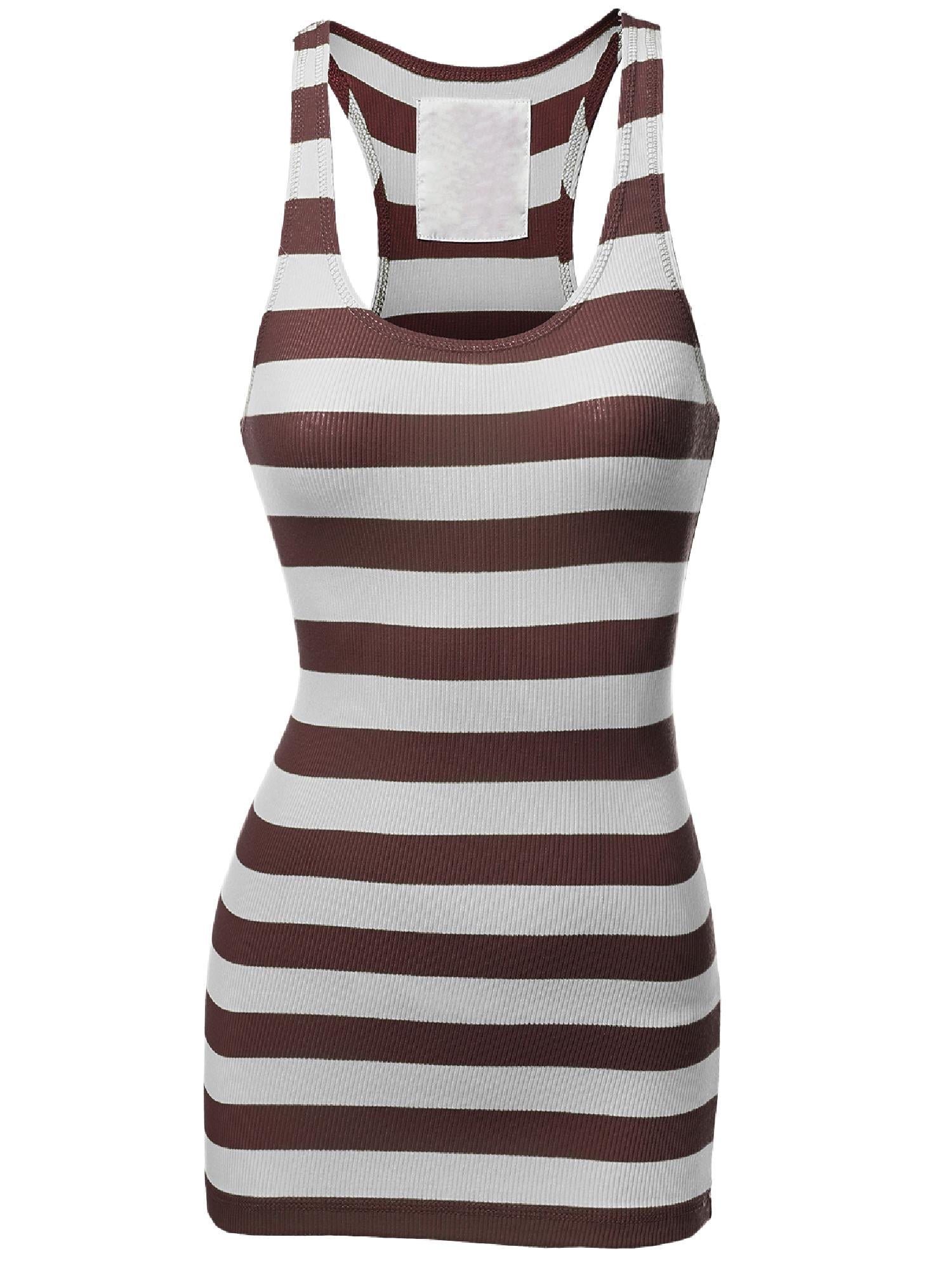 Women's Seamless Ribbed Crop Tank Top – Super Soft Fitted Basic, Crew Neck, One Size Fits Most