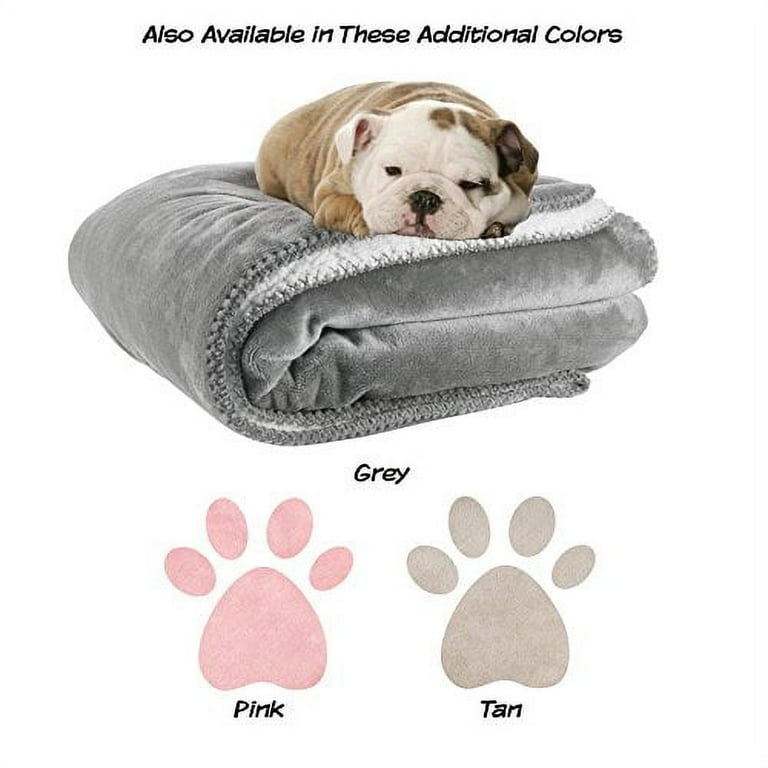 Petmaker 80 PET6106 Waterproof Pet Blanket with Soft Plush Throw Protects Couch Chair Gray Walmart
