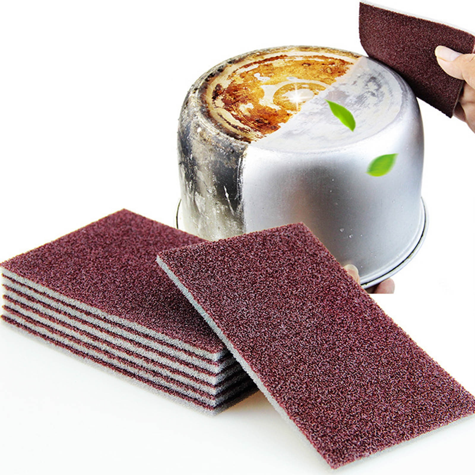 Chmadoxn Kitchen Gadgets, Kitchen Accessories, Kitchen Utensils, 10PCS Carborundum Sponge Emery Sponges For Quickly Cleans Cleaning Sponge Kitchen Cleaning Tool 13.5*9*0.5CM Cleaning Sponge