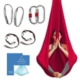 thumbnail image 2 of Hamaca y Columpio de Tela Aérea para Yoga en Casa, Ejercicios de Inversión, Kit Inicial para Todos los Niveles - Duradera con Correas de Extensión, Mosquetones y Guía de Posturas, 2 of 7