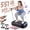 Black, variant on Doulami Vibration Plate Exercise Machine, Whole Body Vibration Machine Shaker Platform with Bluetooth Speaker & 7-Color LED Light, 150W Motor, 200 Speed Levels, Remote Control & Resistance Bands Set