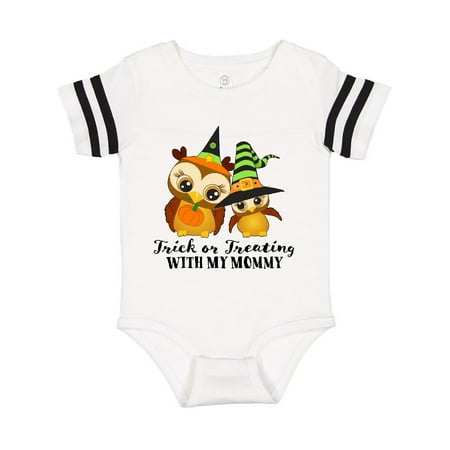 

Inktastic Trick or Treating with my Mommy with Cute Witch Owls Gift Baby Boy or Baby Girl Bodysuit