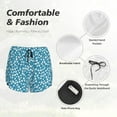 thumbnail image 6 of Xecao's Beautiful Floral for a double-layer running short for women, perfect for gym, tennis, and more, featuring a convenient pocket., 6 of 9