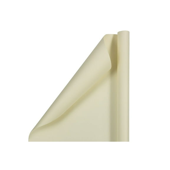 JAM Paper Wrapping Paper 25 Sq. ft. x 30" Matte Ivory 2 Rolls/Pack (170146267A)