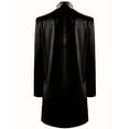 thumbnail image 5 of Women'S Solid Long Sleeve Velvet Jacket Open Front Cardigan Coat with Pockets Outerwear Black XL, 5 of 6